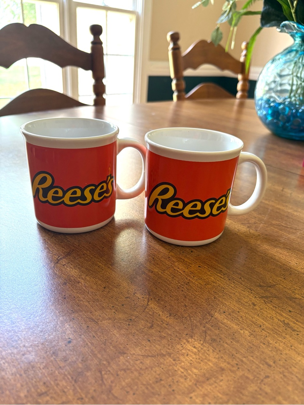 Vintage Reese's  Ceramic Coffee Mugs, Set of 2